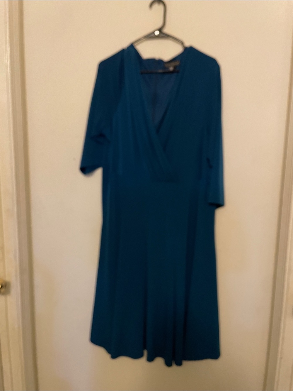 Jessica Howard Teal V-Neck Midi Dress